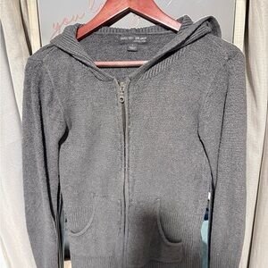 Barefoot Dreams Charcoal Zip-Up Jacket